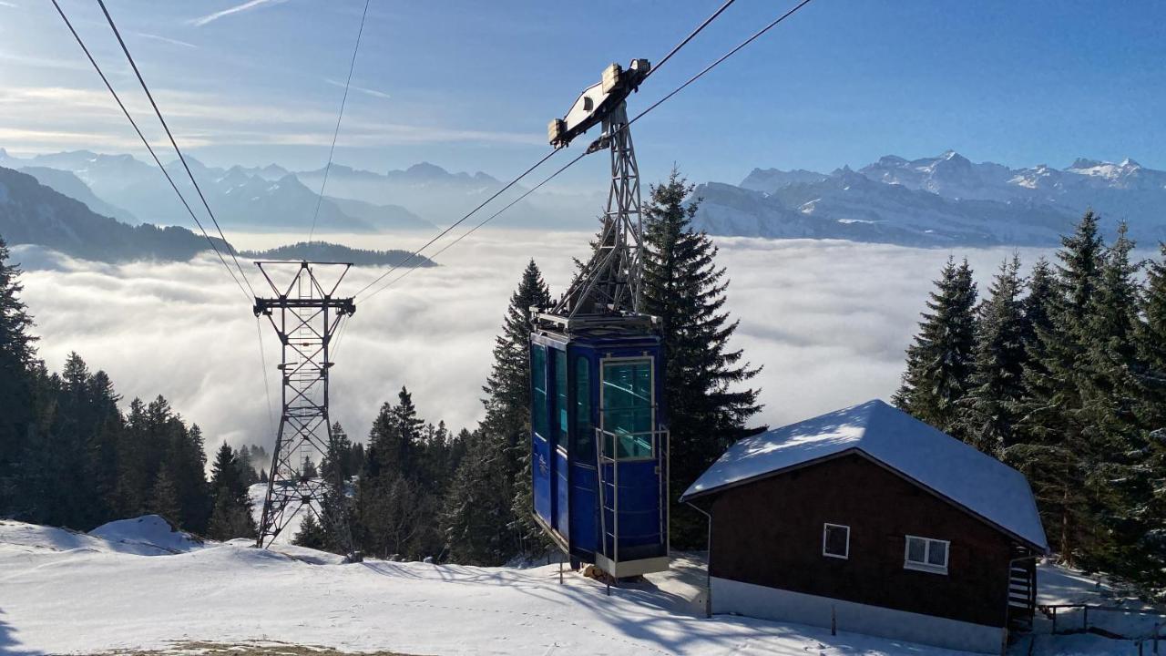 Rigi-Burggeist Alpine Guesthouse Gersau Exterior foto