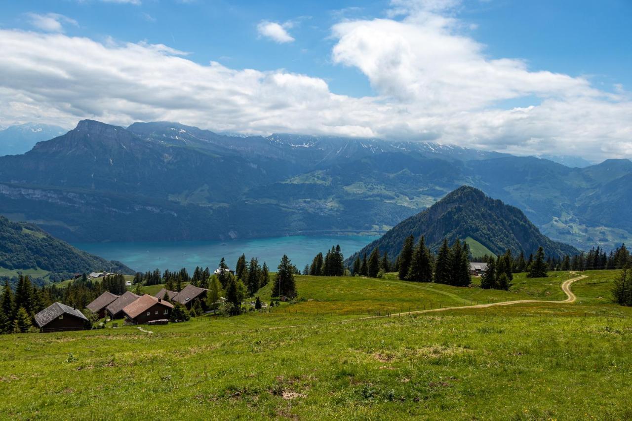 Rigi-Burggeist Alpine Guesthouse Gersau Exterior foto